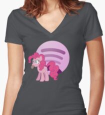 Spotti Pie Women's Fitted V-Neck T-Shirt