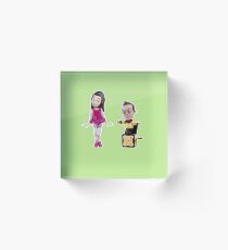 Stop Motion Christmas - Jeff/Annie (Style A) Acrylic Block
