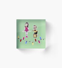 Stop Motion Christmas - Jeff/Annie (Style B) Acrylic Block