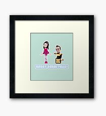 Stop Motion Christmas - Jeff/Annie (Style D) Framed Print