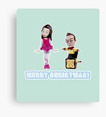 Stop Motion Christmas - Jeff/Annie (Style D) Canvas Print
