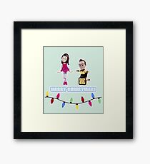 Stop Motion Christmas - Jeff/Annie (Style E) Framed Print