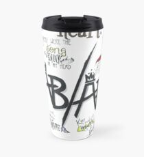 Taza de viaje Arte lírico de Fall Out Boy