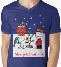 Charlie Christmas Tree Men's V-Neck T-Shirt