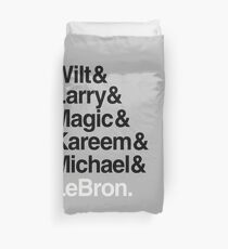 best players all the times. ( basketball ) Duvet Cover