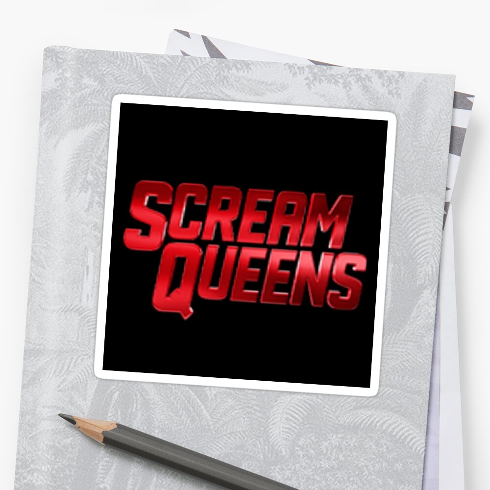 "Scream Queens Logo" Sticker By Sergiano | Redbubble