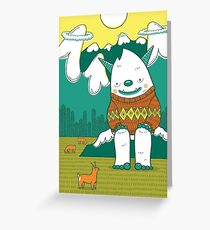 The Big 3: Yeti Greeting Card