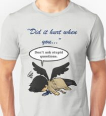Did it hurt when you fell from Heaven? Unisex T-Shirt