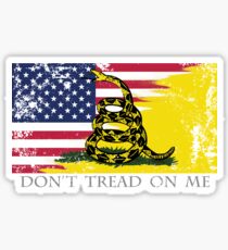 Pegatina Bandera estadounidense de Gadsden usada