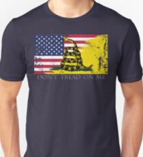 Camiseta unisex Bandera estadounidense de Gadsden usada