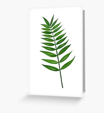 Leaf Print - 3 Greeting Card