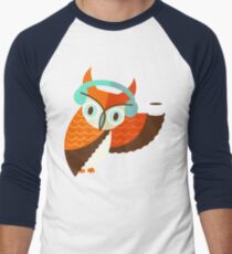 Winter Owl Men's Baseball ¾ T-Shirt