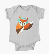 Winter Owl Kurzärmeliger Einteiler