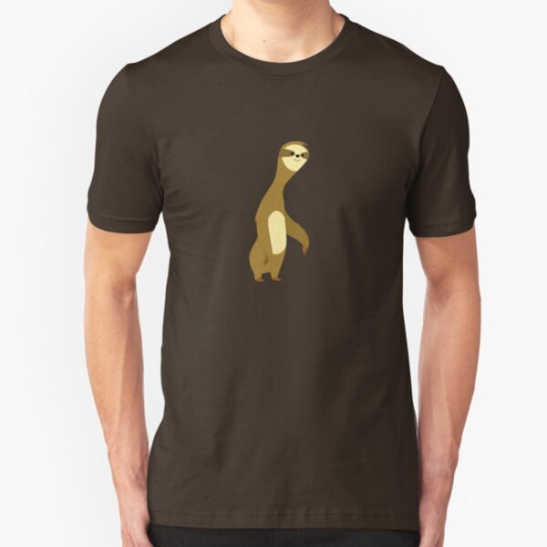 Happy Sloth Slim Fit T-Shirt