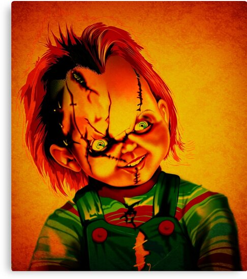 chucky canvas painting