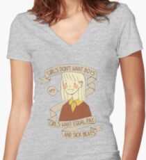 Sick Beats Women's Fitted V-Neck T-Shirt
