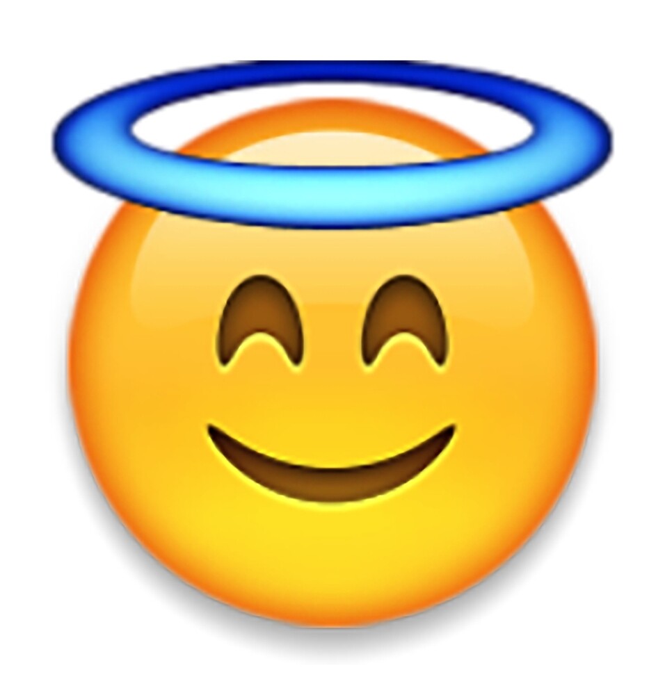 "Angel emoji" by idkbutpuppies Redbubble