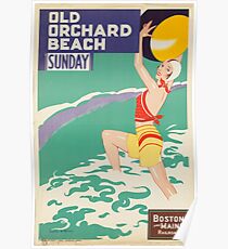 Vintage poster - Old Orchard Beach Poster