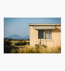 Fibro-cement home with a view Photographic Print