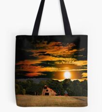 the Late Sam's Road Barn Tote Bag