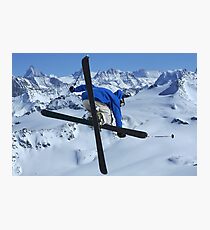 High mountains high jump Photographic Print
