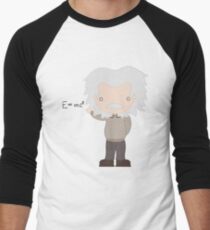 Excuse Me While I Science: Albert Einstein - E=mc² Equation Men's Baseball ¾ T-Shirt