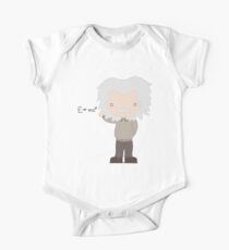 Body de manga corta Discúlpeme mientras que la ciencia: Albert Einstein - E = mc² Ecuación