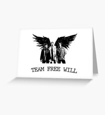 Team Free Will Supernatural Greeting Card