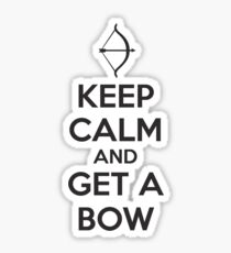 Keep Calm and Get A Bow T Shirt Sticker