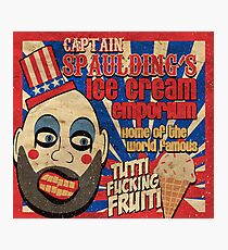 Capt. Spaulding's Ice Cream Emporium Photographic Print
