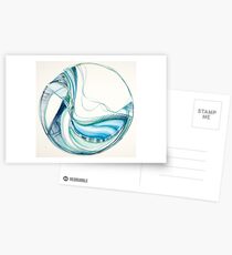 Woven, Deep Calls to Deep Ocean series, Meditation Mandala Postcards