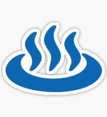 Onsen ♨ Hot Spring 温泉 Japanese Sign Sticker