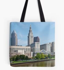 Tower City Skyline Tote Bag