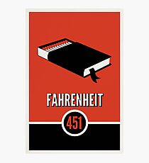 Fahrenheit 451 Fotodruck