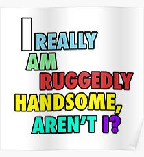 I really am ruggedly handsome, aren't I? Poster