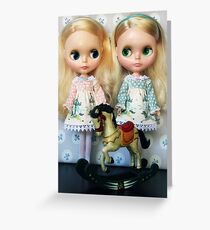 Rocking horse Christmas Greeting Card