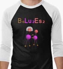The Dancing Einstein Molecule 2 (B₆Lu₂Es₂) Men's Baseball ¾ T-Shirt