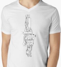 entanglement of wires Men's V-Neck T-Shirt