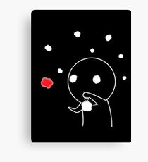 Shadow Guy and the Fireflies Canvas Print