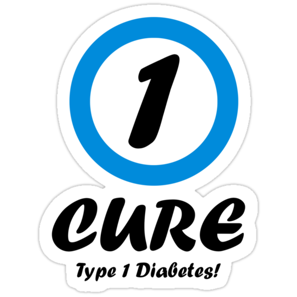 "Cure Type 1 Diabetes" Stickers by czechman86 Redbubble