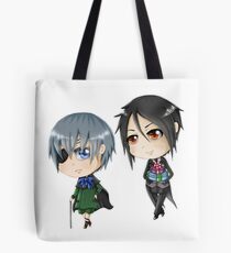 Chibi Ciel und Sebastian Tote Bag