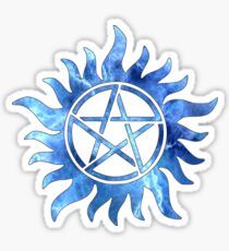 Anti-Possession Sigil- Blue Sticker
