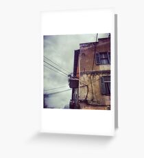 Telephone Wires Greeting Card