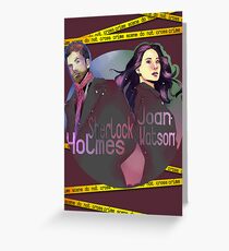 Joan and Sherlock Greeting Card