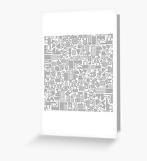 Architectural background Greeting Card
