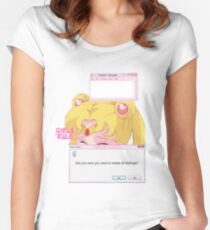 Sailor Moon - Crybaby Tailliertes Rundhals-Shirt