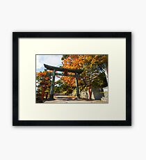 Japan, Tochigi, Nikko, Torii Framed Print