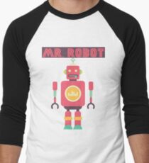 Mr Robot Men's Baseball Âľ T-Shirt