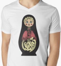 Russian doll Men's V-Neck T-Shirt