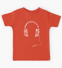 Headphones Collage Kinder T-Shirt